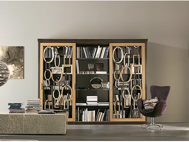 AUDREY - Wall-mounted wooden bookcase _ Bizzotto Italia